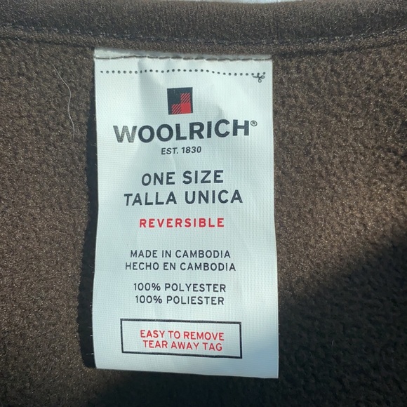 Woolrich Buffalo Plaid Blanket Fleece Shawl - Picture 6 of 6